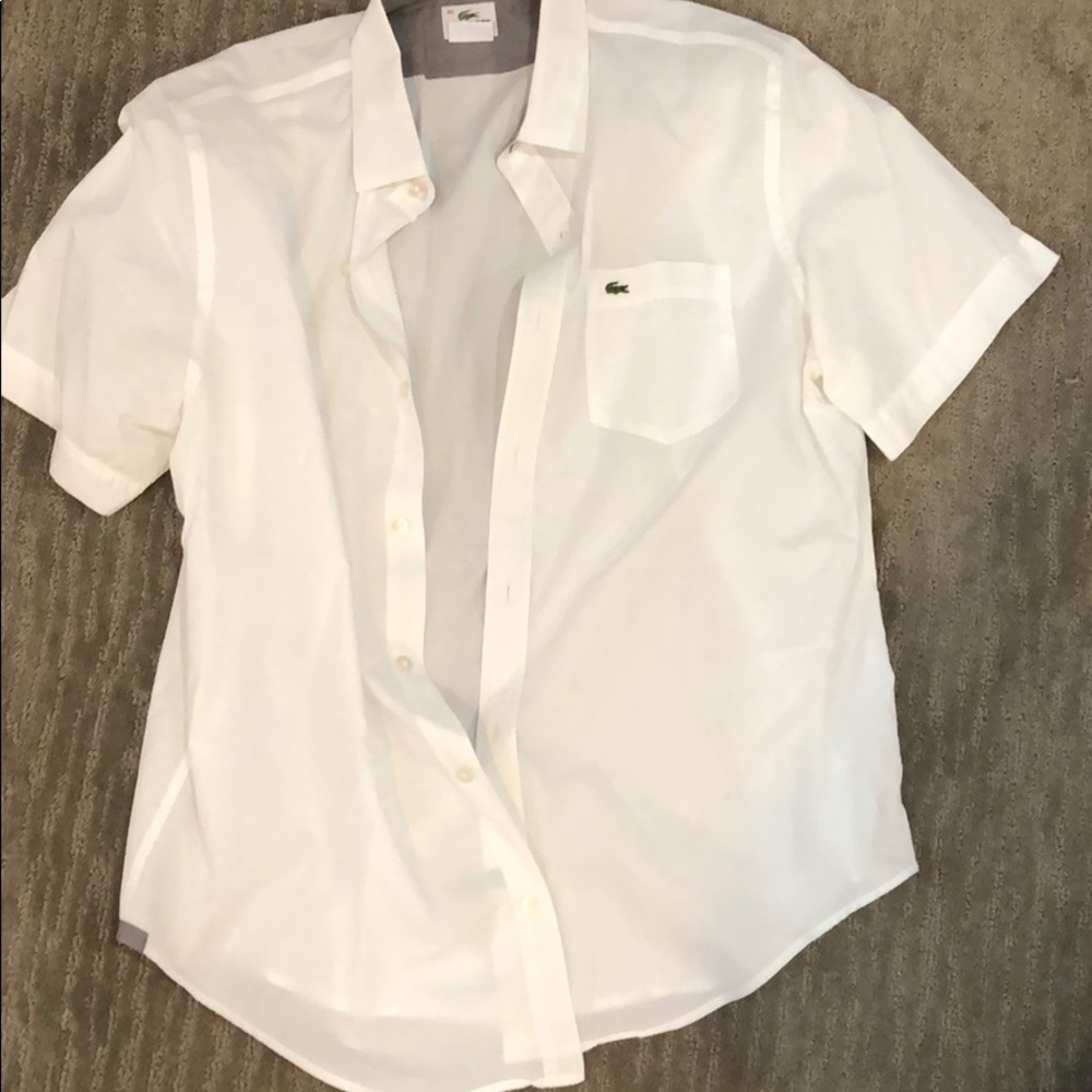 White button down